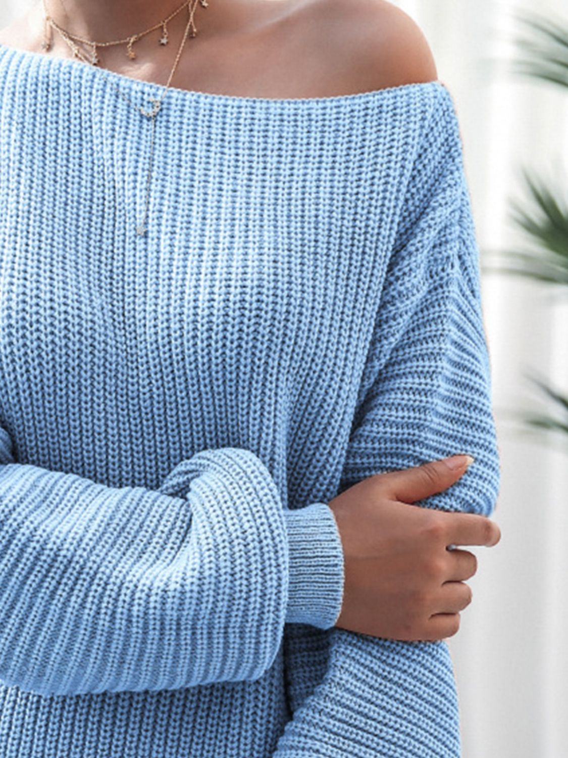 Rib - Knit Mini Sweater Dress - ViarousViarousViarous