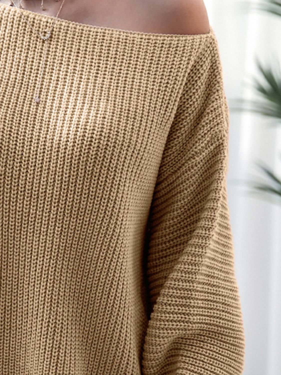 Rib - Knit Mini Sweater Dress - ViarousViarousViarous